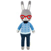Cuddle + Kind Benedict The Bunny Little 13'' Hand-Knit Doll - 1 Doll = 10 Meals, Fair Trade, Heirloom Quality, Handcrafted In Pe