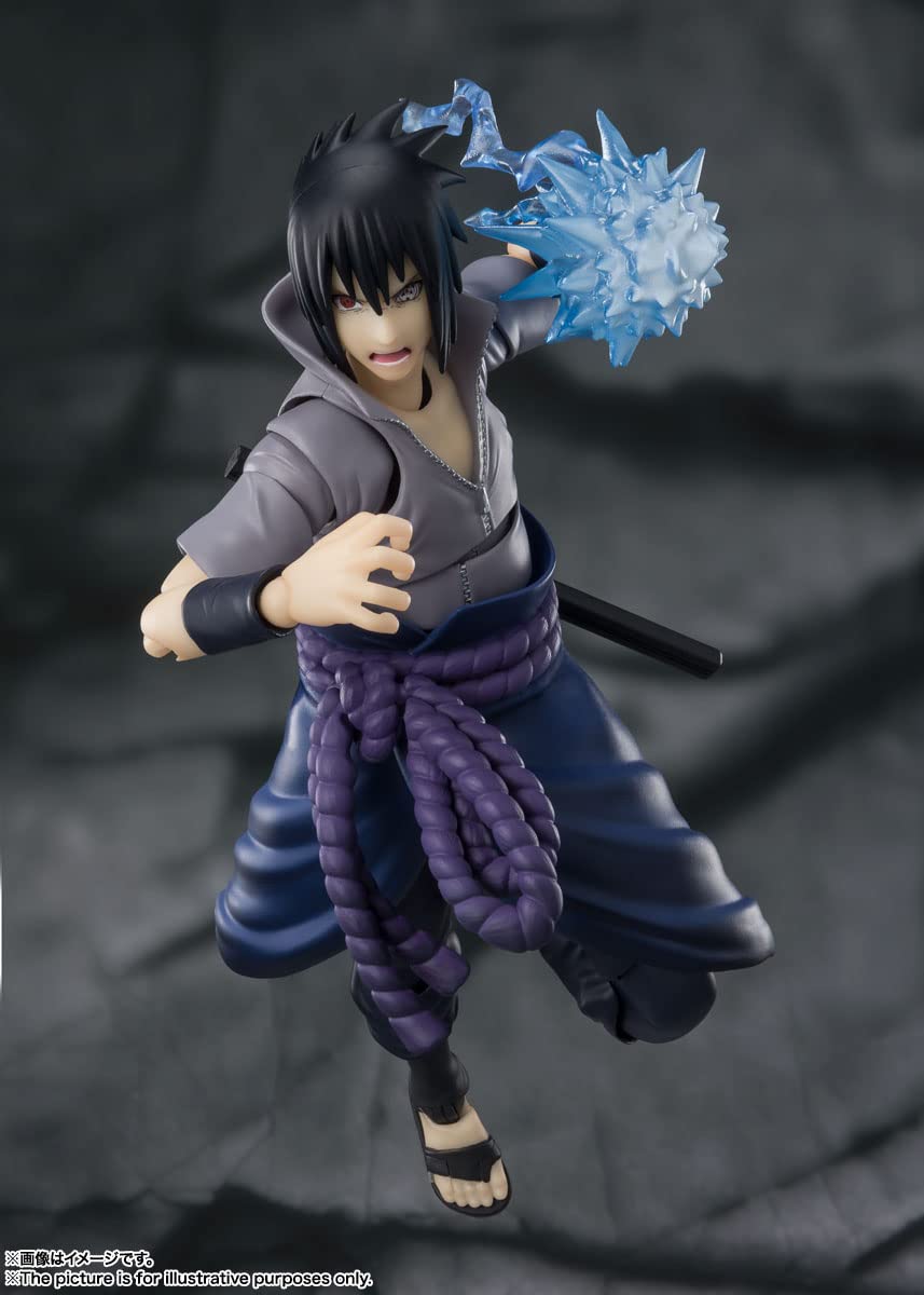 TAMASHII NATIONS - Naruto Shippuden - Sasuke Uchiha -He Who Bears All Hatred Bandai Spirits S.H.Figuarts Action Figure