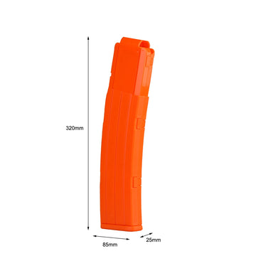 Worker 22-Darts Banana Magazine Clip Replacement For Nerf N-Strike Elite Toy (Orange)