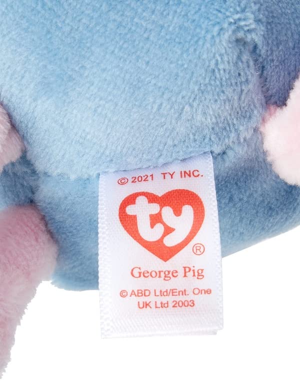 Ty Beanie Babies George the Pig - 8 Multicolor Plush Toy by Ty, Collectible Stuffed Animal