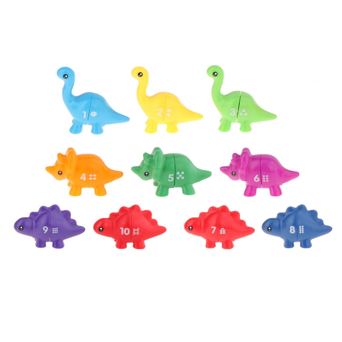 Merishopp Counting Sorting Toy Pairing Dinosaur Fine Motor Toy For Construction Skills Number