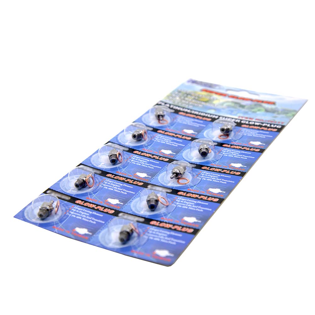 WLYEJEA 5PCS RC Spark Glow Plug #3#4 N3 N4 Spark Nitro Engine Parts 70117 Replace OS for 1/10 1/8 RC Buggy Monster Truck Traxxas