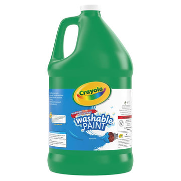 Crayola Washable Paint For Kids - Green (1 Gallon), Kids Arts And Crafts Supplies, Non Toxic, Bulk
