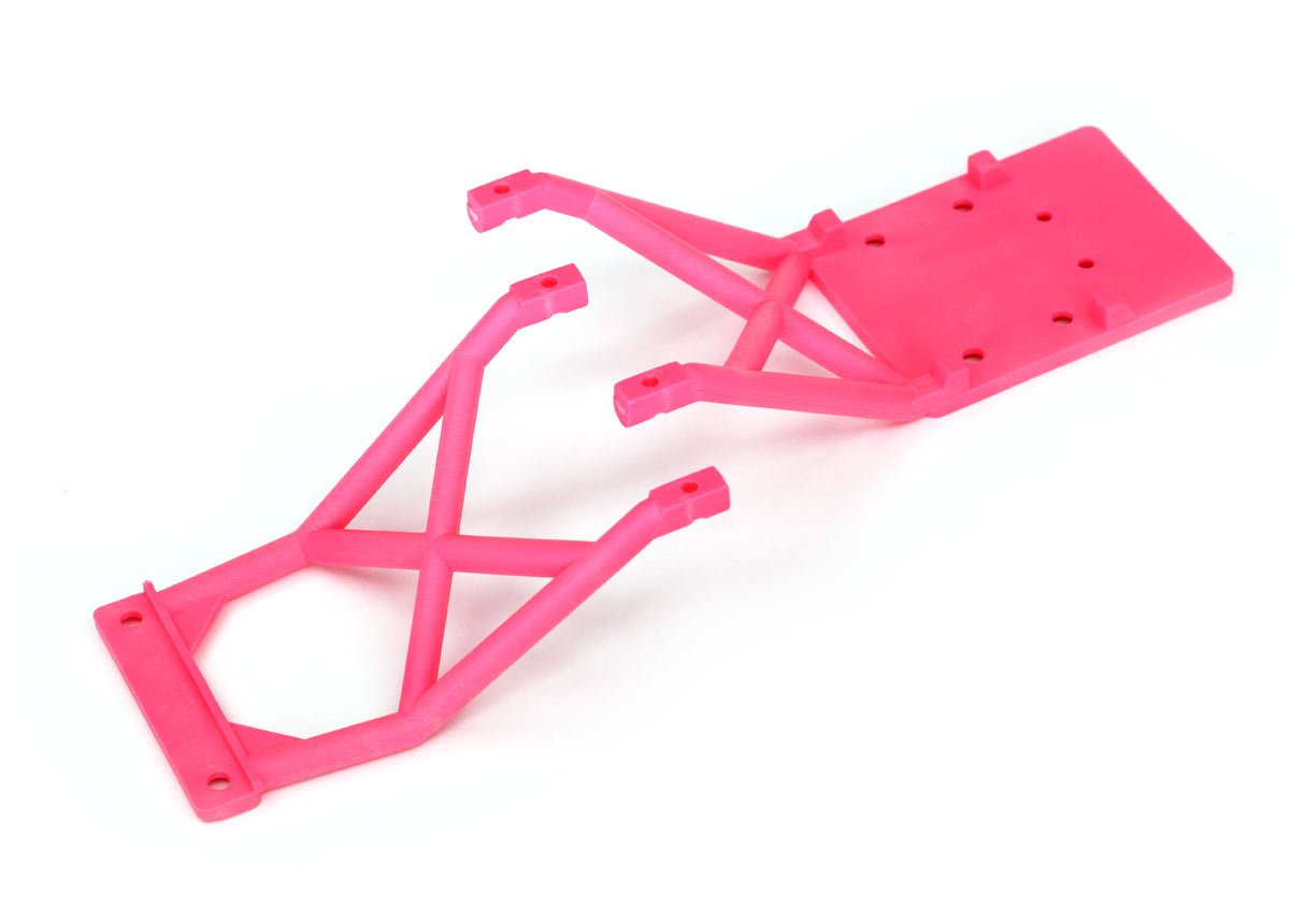 Traxxas 3623P Front and Rear Skid Plates, Pink