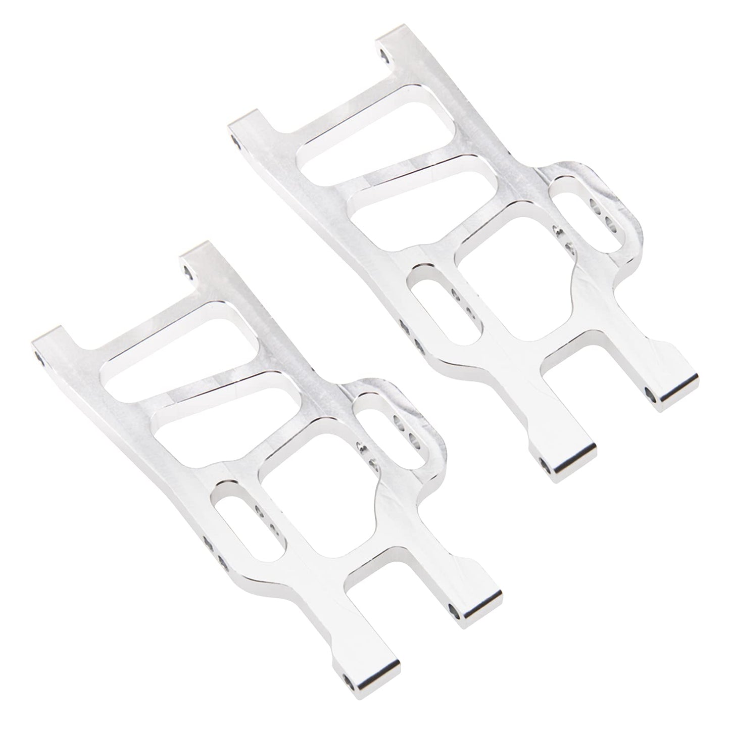 Vgoohobby Metal Front Lower Suspension Arm Upgrade Part 08005 Compatible with Redcat Racing HSP 94111 1/10 RC Car Truck (Silver)