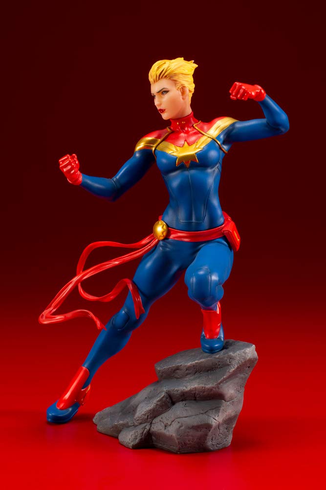 Kotobukiya Marvel Comics Avengers Series Captain Marvel Artfx+ Statue, Multicolor, Standard