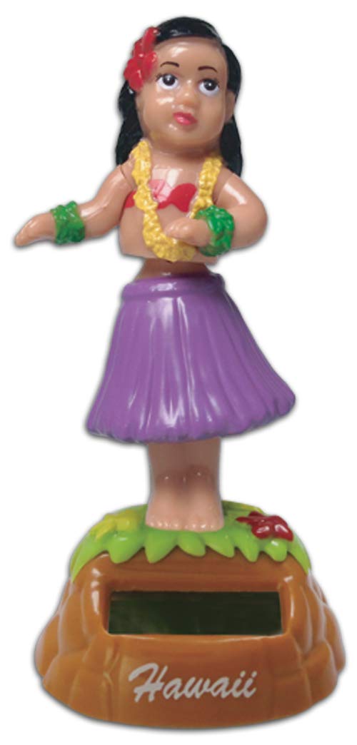 Kc Hawaii Hula Dancing Solar Dashboard Doll 4.25'