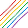 Blinkee Smooth Round Opaque Bead Mardi Gras Necklace Assorted Pack Of 12