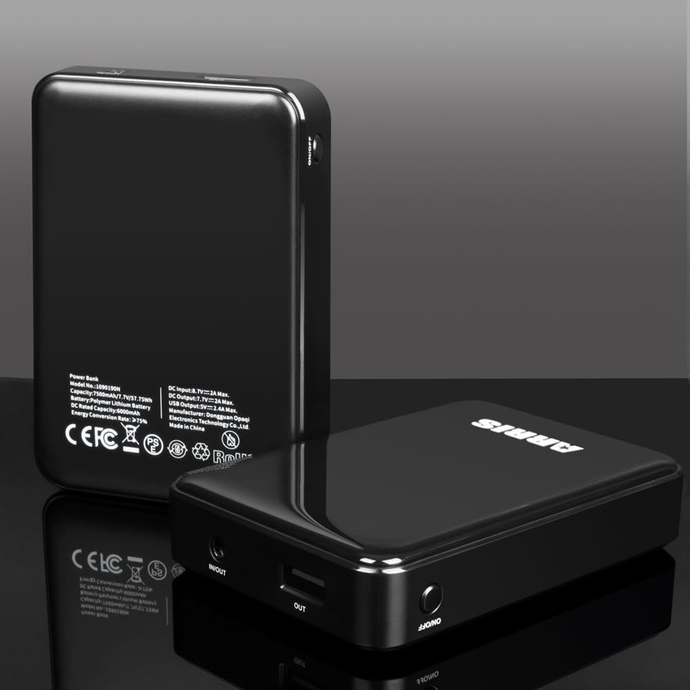 ARRIS 7.4V 7500mAH Rechargeable Battery for Heated Jackets and Heated Vests(No Cable, No Charger)