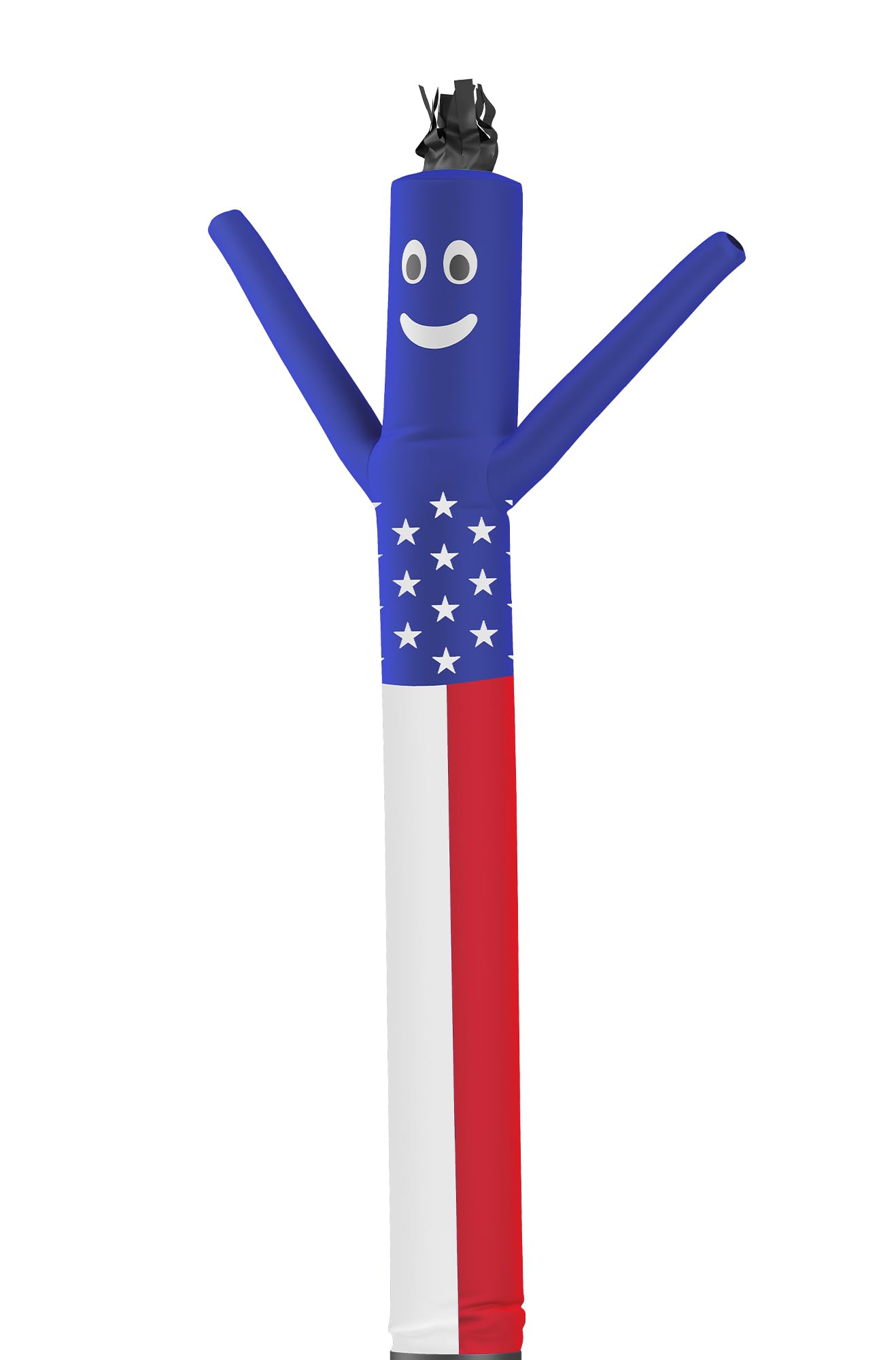LookOurWay Air Dancers Inflatable Tube Man Attachment - 10 Feet Tall Wacky Waving Inflatable Dancing Tube Guy for Business Promotion (Blower Not Included) - American Flag