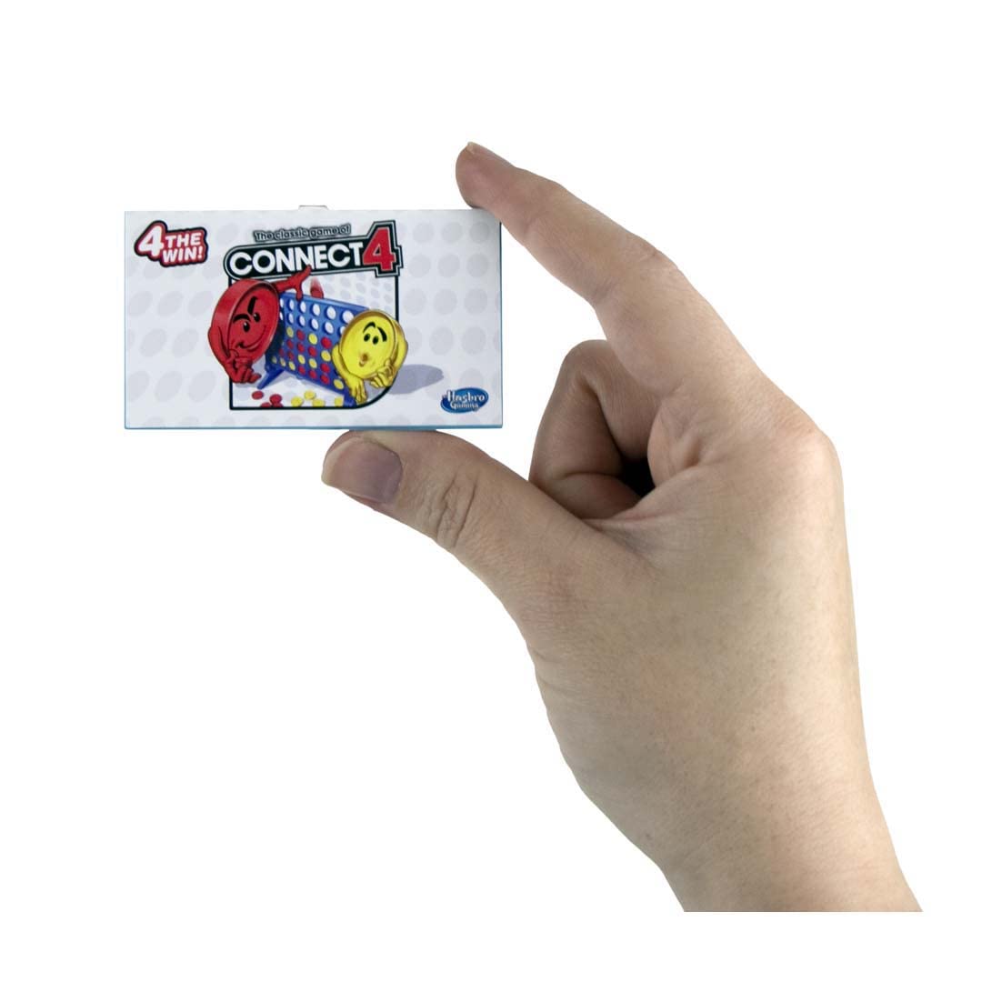 World'S Smallest Connect 4 Board Game, Miniature Classic Game With Grid, Case & Tokens, Fun For All Ages, Family Games For Kids, Perfect For Stocking Stuffers, Easter Baskets, Party Favors, Ages 6+