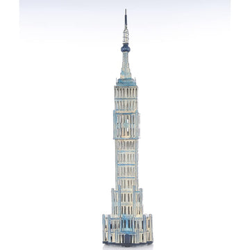 Old Modern Handicrafts Empire State Building Saving Box - Vintage Handcrafted Iron Model- A Graceful Addition To Your Home Décor - 5.5L X 3.5W X 26.0H Inches