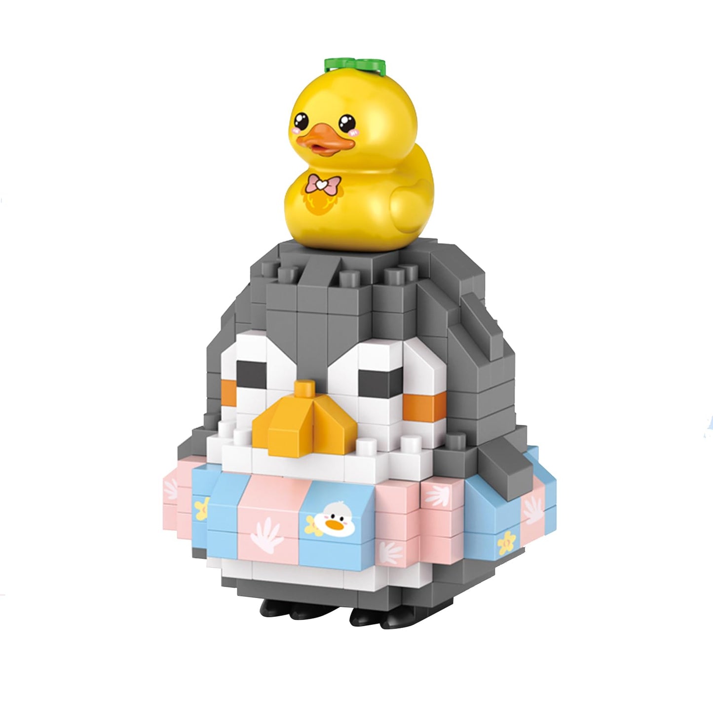Penguin Micro Building Bricks Kits, Cute Duck Mini Building Blocks Set, Colorful Animals Toy Educational Creative Model Building