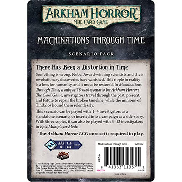 Asmodee Arkham Horror The Card Game Machinations Through Time Expansion - Unravel A Chronological Conundrum, Lovecraftian Cooper