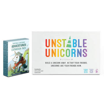 Unstable Games - Unstable Unicorns Adventures Expansion Pack - Designed To Be Added To Your Unstable Unicorns Card Game