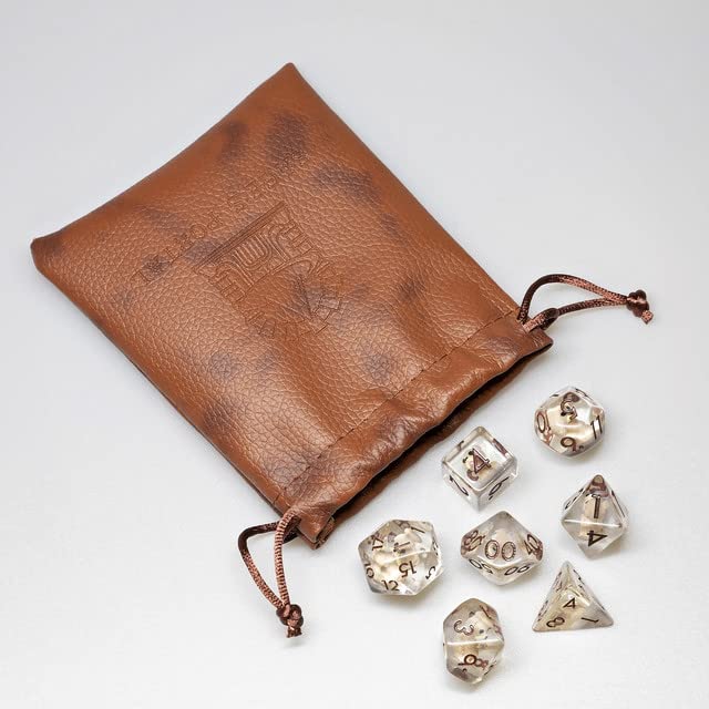 Sage's Portal Animal Familiars Resin DND Dice Set Polyhedral Dice Set for Dungeons and Dragons RPG Pathfinder Tabletop TTRPG (Pu