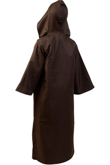 Kids Cosplay Outfit Costume Cloak Robe Tunic Hooded Uniform Black And Brown Halloween