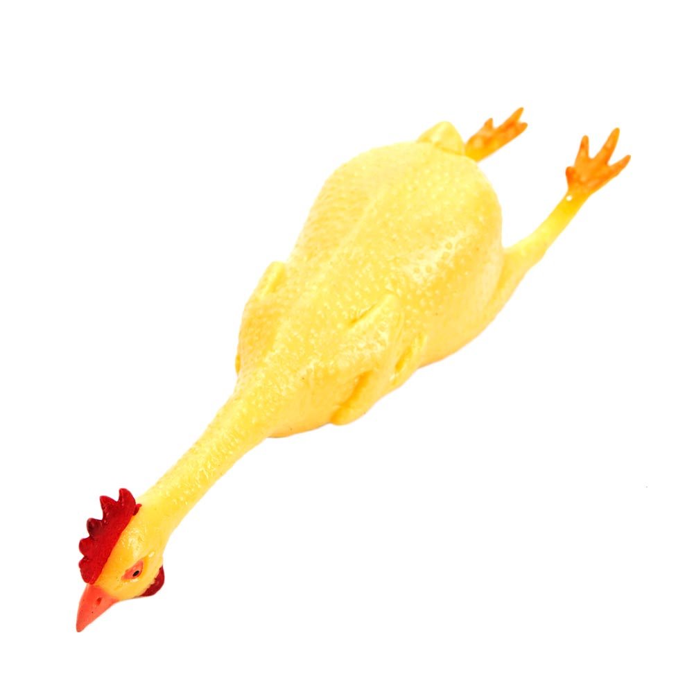 Rhode Island Novelty 8 Rubber Stretch Chicken, one per Order