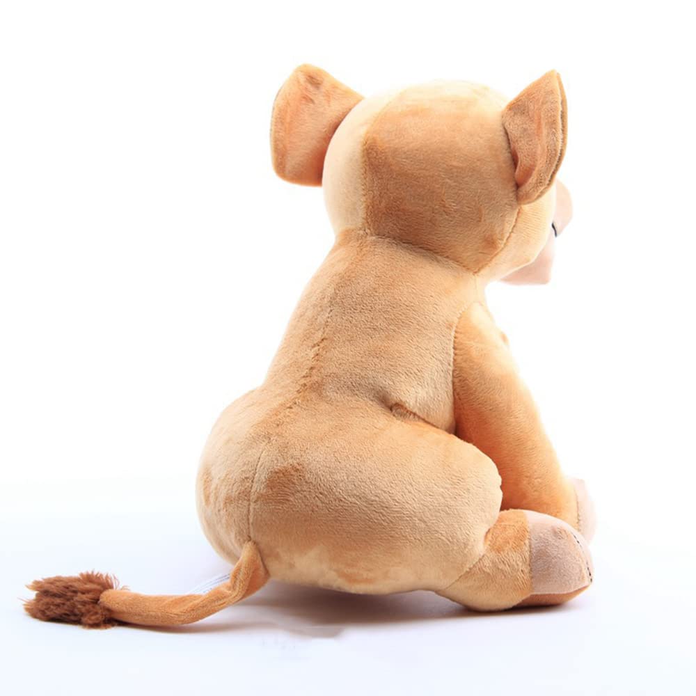 Secretcastle Lion Plush Baby Lion Toys Lifelike Lion Animal Stuffed For Kids,Family Chirstmas Gifts 28 Cm Height With Embroidere