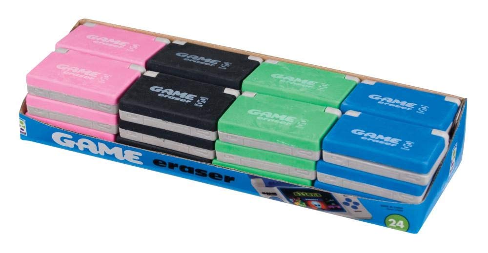 Raymond Geddes Game Erasers For Kids (Pack of 24)