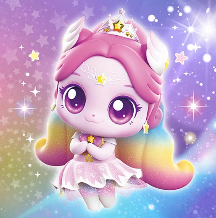 RaoNEE Shooting Star Catch Teenieping Auroraping 11 Plush Doll - Pink Aurora Rainbow, Season 5, 2024 New