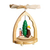 Alexander Taron 1706 Richard Glaesser Mini Pyramid-Nativity Scene-4.25'' H W X 3.25'', Brown