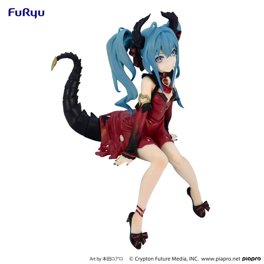 Furyu Good Smile Company Hatsune Miku - Villain Couleur Rouge - Statuette Noodle Stopper 16cm