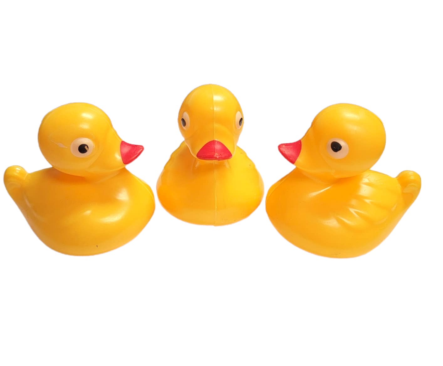 Floating Weighted Duckies (12 Pack) Plastic Yellow Duck Pond Floater. (2.75'') Fun Bath Tub Pool Play Toy. (Yellow)