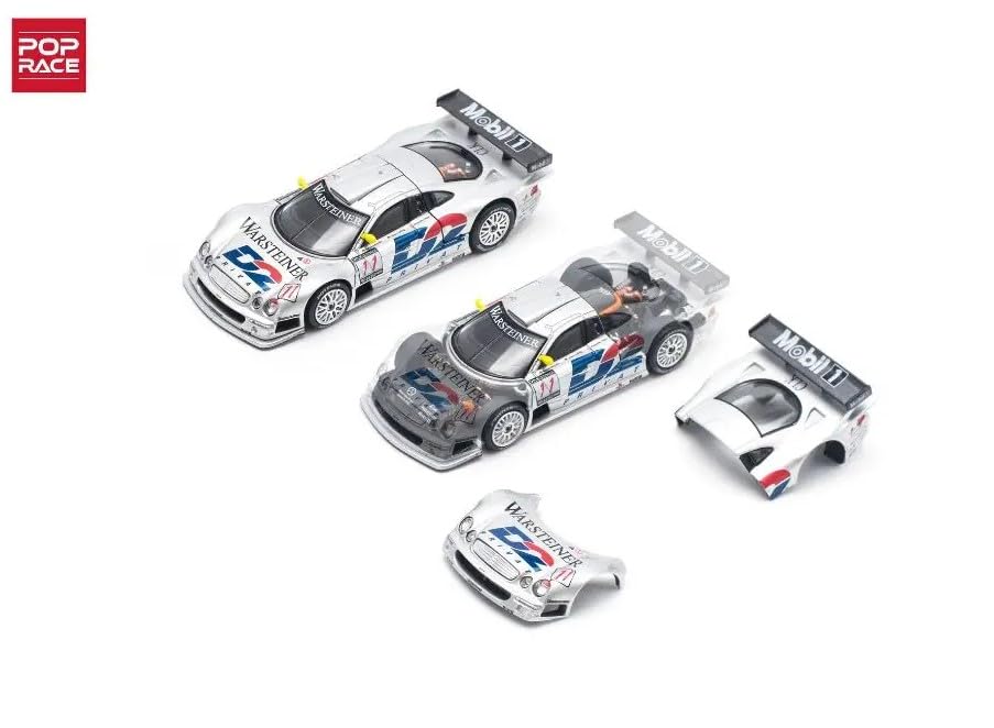Generic Diecast Model Car 1:64 Mercedes-Benz CLK AMG GTR 1997 Limited Edition Metal 2.75 inches