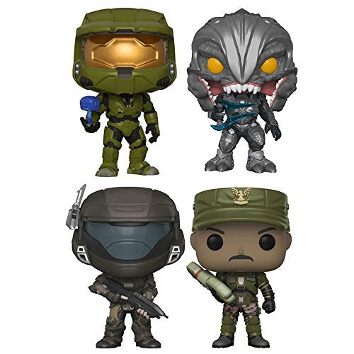 Funko Pop! Halo Series 1 Collectible Vinyl Figures – Set of 4, 3.75" Tall, Durable Vinyl, Perfect for Collectors