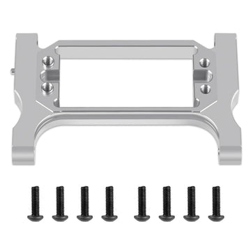 Mohero Aluminum Cnc Front Steering Servo Mount Upgrade Parts For 1/10 Scale Trx-4 Crawler Car (Silver)
