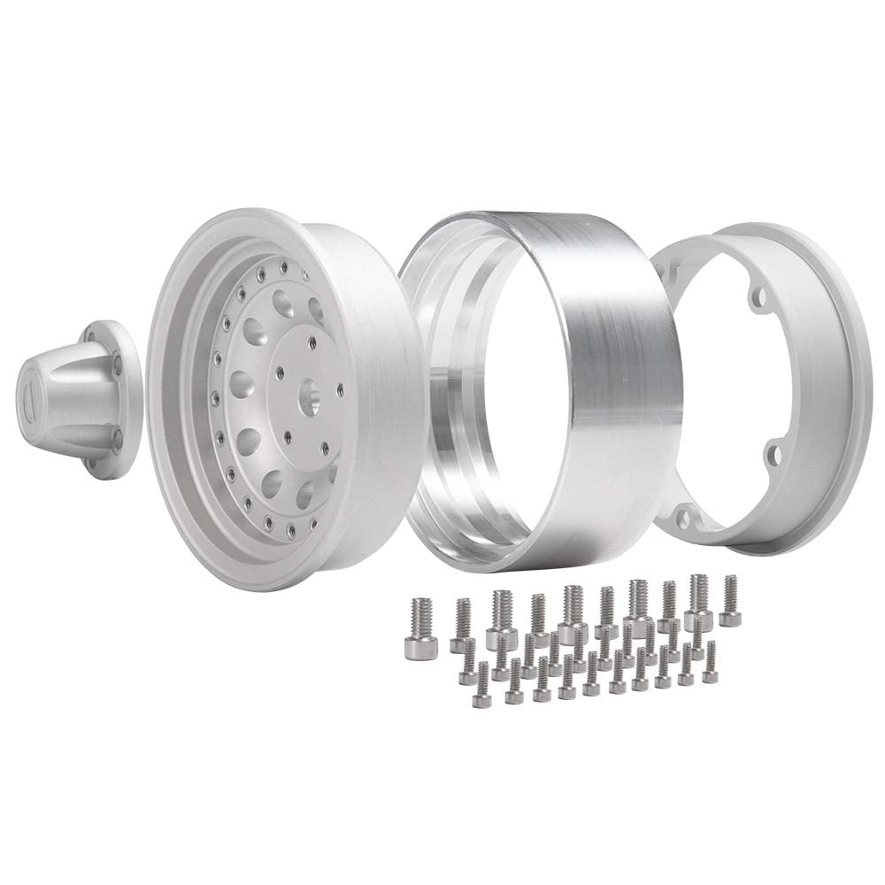 1.9'' Alloy Beadlock Wheel Rims for 1/10 RC-4WD D90 SCX10 90034 SCX10 III AXI03007 Rock Crawler