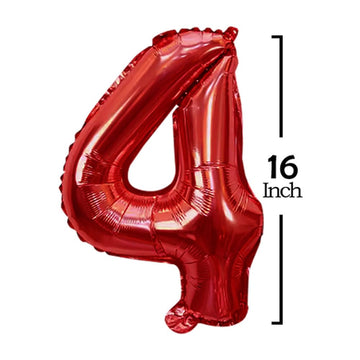 Goer 2025 Foil Number Balloons For 2025 New Year Eve Festival Party Supplies Graduation Decorations (Red,16 Inch)