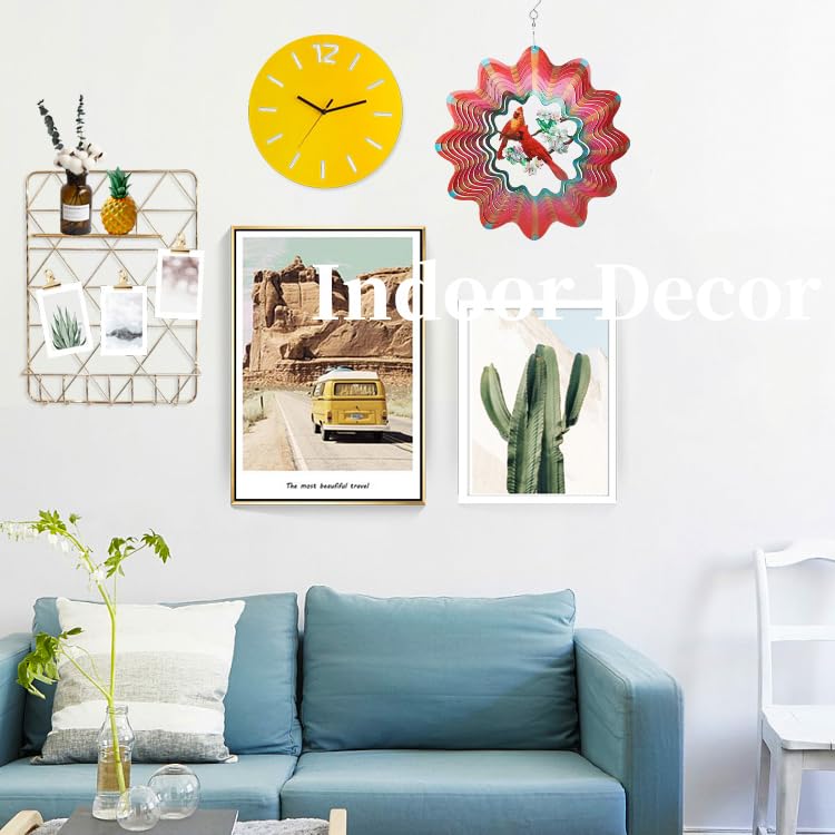 Cardinal Wind Spinner Outdoor Cardinal Spinner For Garden And Yard D Cor Cardinal Gifts For Women/Men Red Cardinal Spinner With