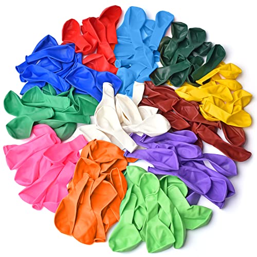 Tamodan Thickened Balloons, 120 Pcs Balloons Assorted Colors, Latex Balloons For Kid'S Birthday Party, Exquisite Rainbow Balloon