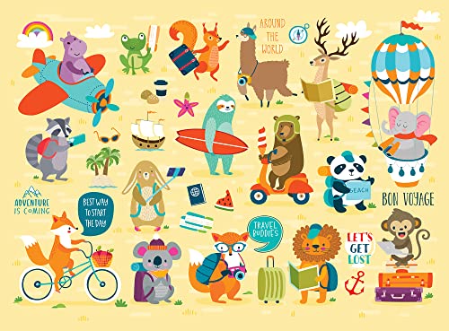 Chuckle & Roar - Adventure Awaits Puzzle - Engaging And Educational Puzzles For Kids - Larger Pieces Designed For Preschool Hands - 100 Pc Jigsaw Puzzle
