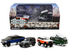 Motor World Diorama Rocky Mountain Trail Climb 4Pcs Set 1/64 Diecast Model Cars By Greenlight
