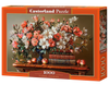 1000 Piece Jigsaw Puzzle, Floral Evening, Floral Still Life, Vintage Library, Fine Art Hobby, Adult Puzzle, Castorland C-105373-2
