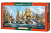 4000 Piece Jigsaw Puzzle, Naval Battle, Nautic painting, Old navy ships, Sailing ships at war, Adult Puzzle, Castorland C-400102-2