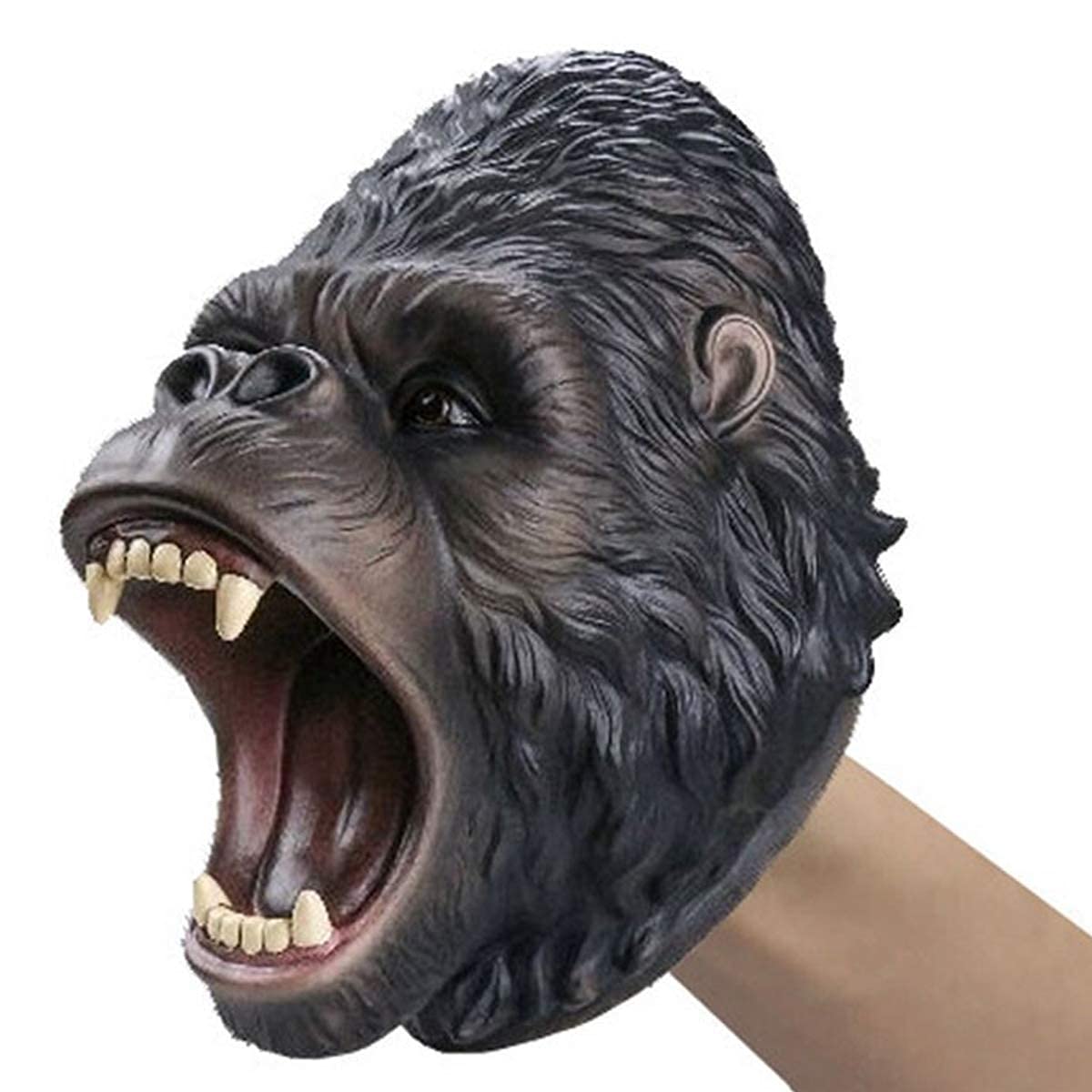 Gemini&Genius King Kong Puppets Gorilla Hand Puppet For Kids Swimming Pool Beach Bathing Toys Soft Rubber Realistic Animal Role