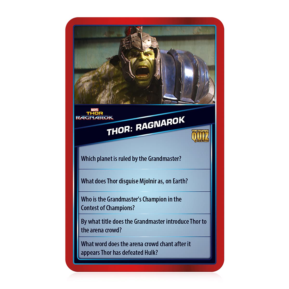 Top Trumps Marvel Cinematic Universe Quiz Game 500 Questions to Test Your Knowledge on Guardians of The Galaxy Avengers S.H.I.E.L.D Wakanda Gift and Toy for Ages 8 Plus Red
