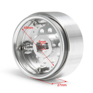 1.9'' Alloy Beadlock Wheel Rims for 1/10 RC-4WD D90 SCX10 90034 SCX10 III AXI03007 Rock Crawler