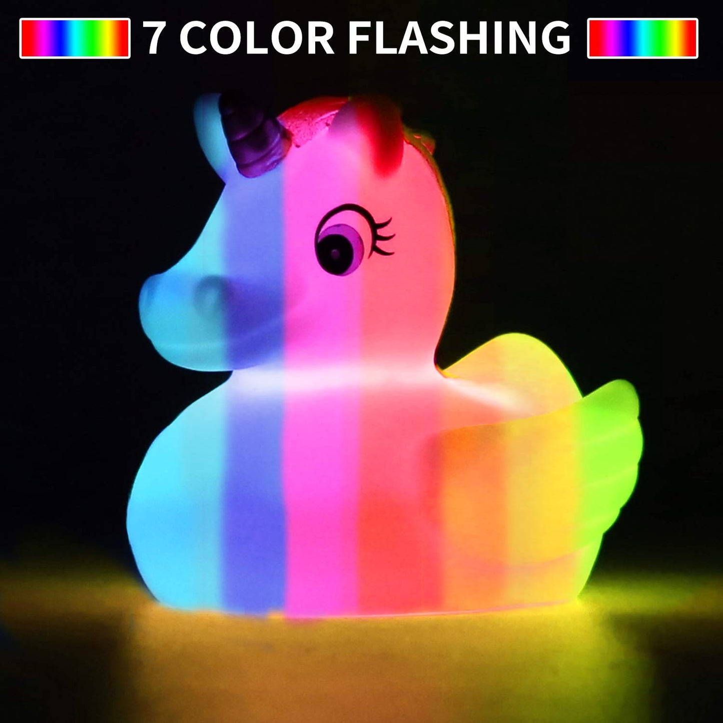 Laxdacee No Hole Bath Toy, 12 Pack Light Up Animal, Flashing Color Tub Toys For Toddler Swimming Pool Party Bathtub Bathroom Sho