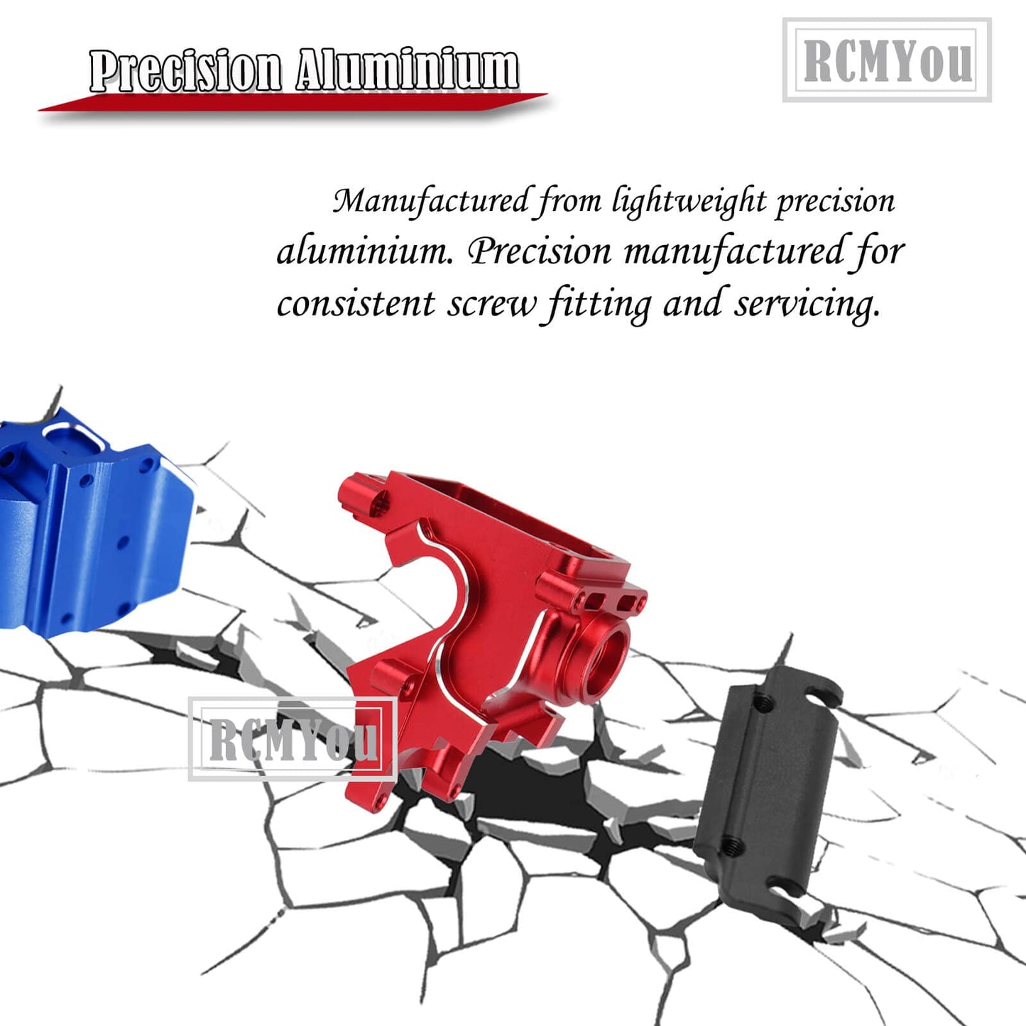 RCMYou Gearbox Case Upgrades Part for 1/8 1/7 Arrma 6S BLX Typhon Kraton Outcast Mojave Notorious Infraction Felony Talion Limit