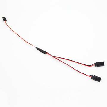 DYWISHKEY 30cm Servo Remote Control 1 to 2 Y Cables, Male to Female (5 PCS)
