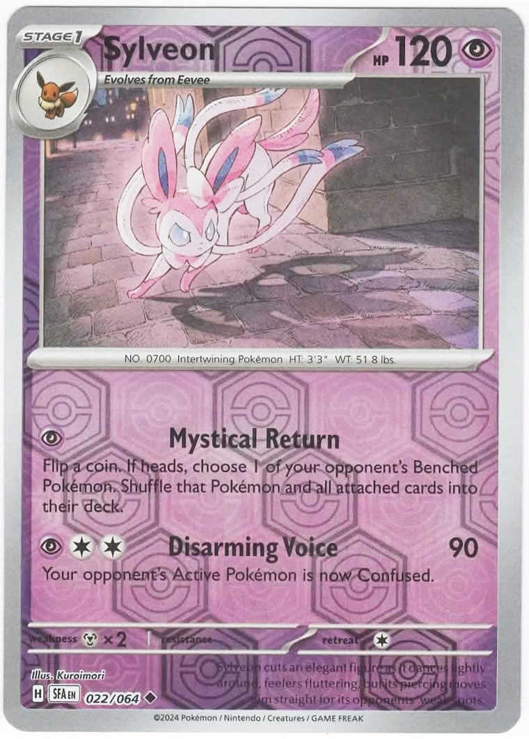 Pokemon - Sylveon 022/064 - Shrouded Fable - Reverse Foil - Single Card