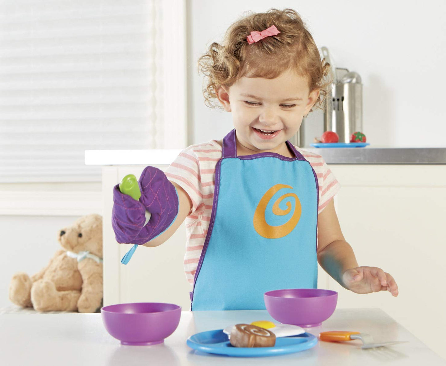 Learning Resources New Sprouts Chef Set, Toddler Play Kitchen Set, 4 Pieces, Ages 2+