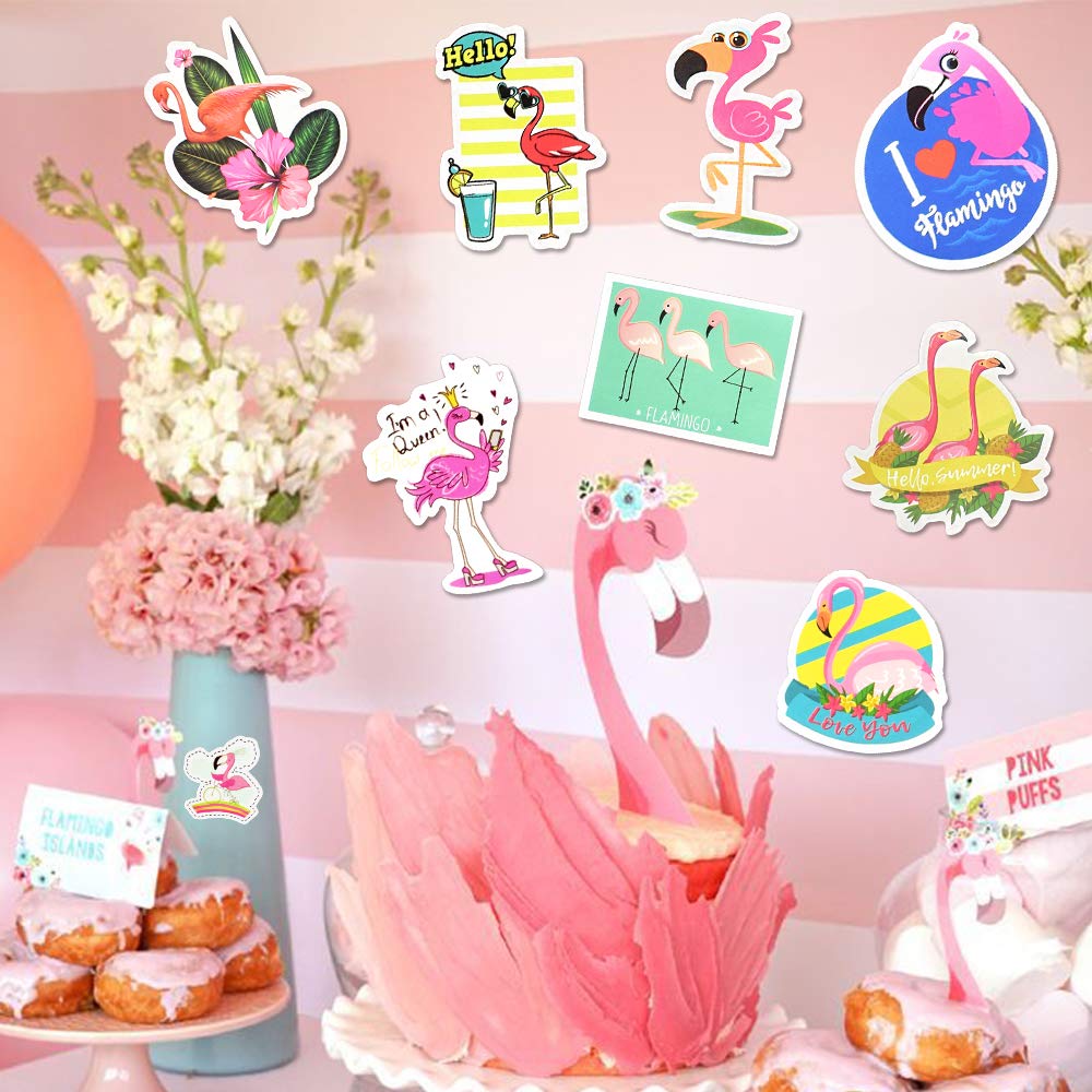 Flamingo Stickers For Laptop Flamingo Stickers For Water Bottles Waterproof Flamingo Stickers Pack (50 Pcs)