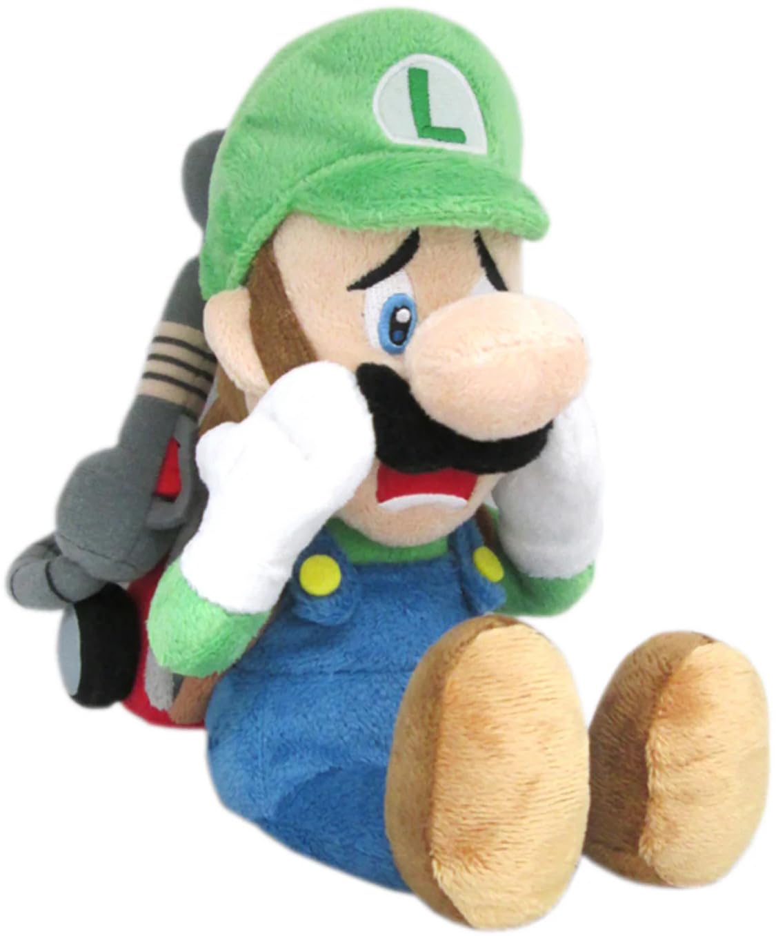 Little Buddy Super Mario Series Luigi'S Mansion 10'' Scared Luigi With Strobulb Plush, Multi-Colored