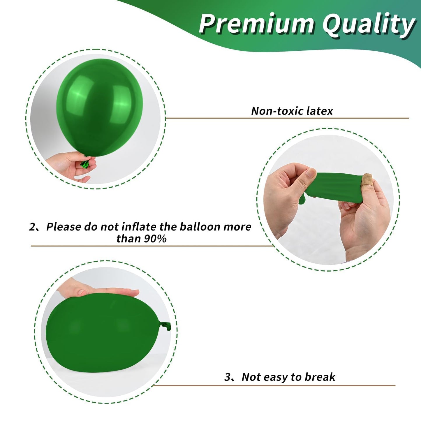 Green And Brown Balloons, 12Inch Camouflage Balloon Camo Balloons Brown Dark Green Black Balloons For Army Party Decorations Bir